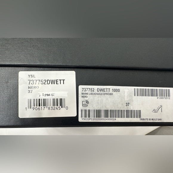 NIB Saint Laurent Tribute 85 Womens Leather Peep-Toe Sandals - Picture 12 of 14